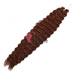Extensie de par afro Deep Water Wave Twist Crochet de 60 cm Cod ADW35060 Castaniu Mediu